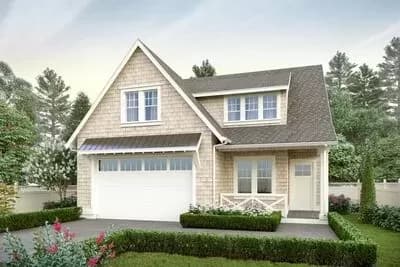 Craftsman Home Plan with Optional Lower-Level Apartment