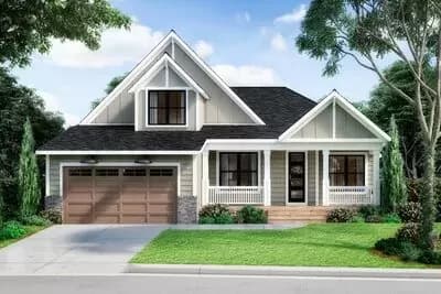 Exclusive New American Craftsman House Plan with Optional Finished Lower Level