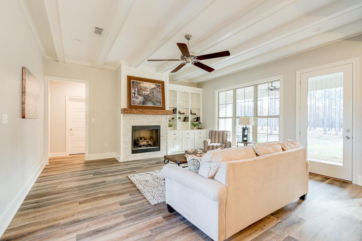 Plan 51837HZ: Split Bedroom New American House Plan with 8'-Deep Rear Porch - 2095 Sq Ft - Image #5 - Country, Craftsman, Farmhouse, French Country, New American