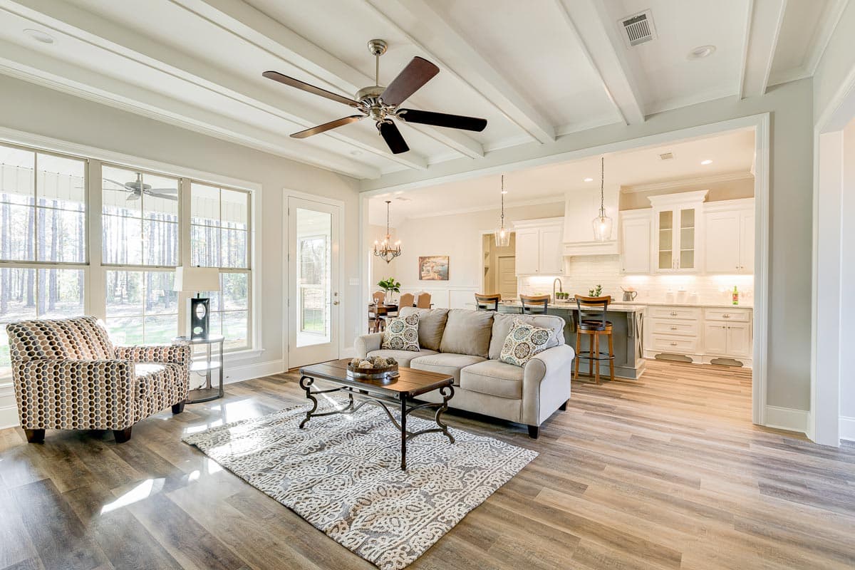 Plan 51837HZ: Split Bedroom New American House Plan with 8'-Deep Rear Porch - 2095 Sq Ft - Image #7 - Country, Craftsman, Farmhouse, French Country, New American