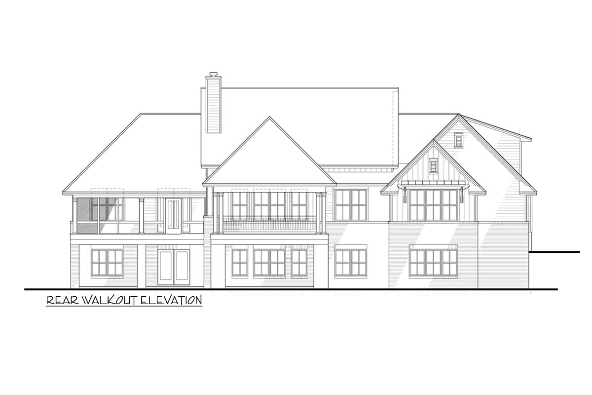 Plan 16918WG: 4-Bedroom Modern Farmhouse Plan with Three Fresh Air Spaces - 3077 Sq Ft - Image #9 - Country, Farmhouse, Modern Farmhouse, New American, Southern