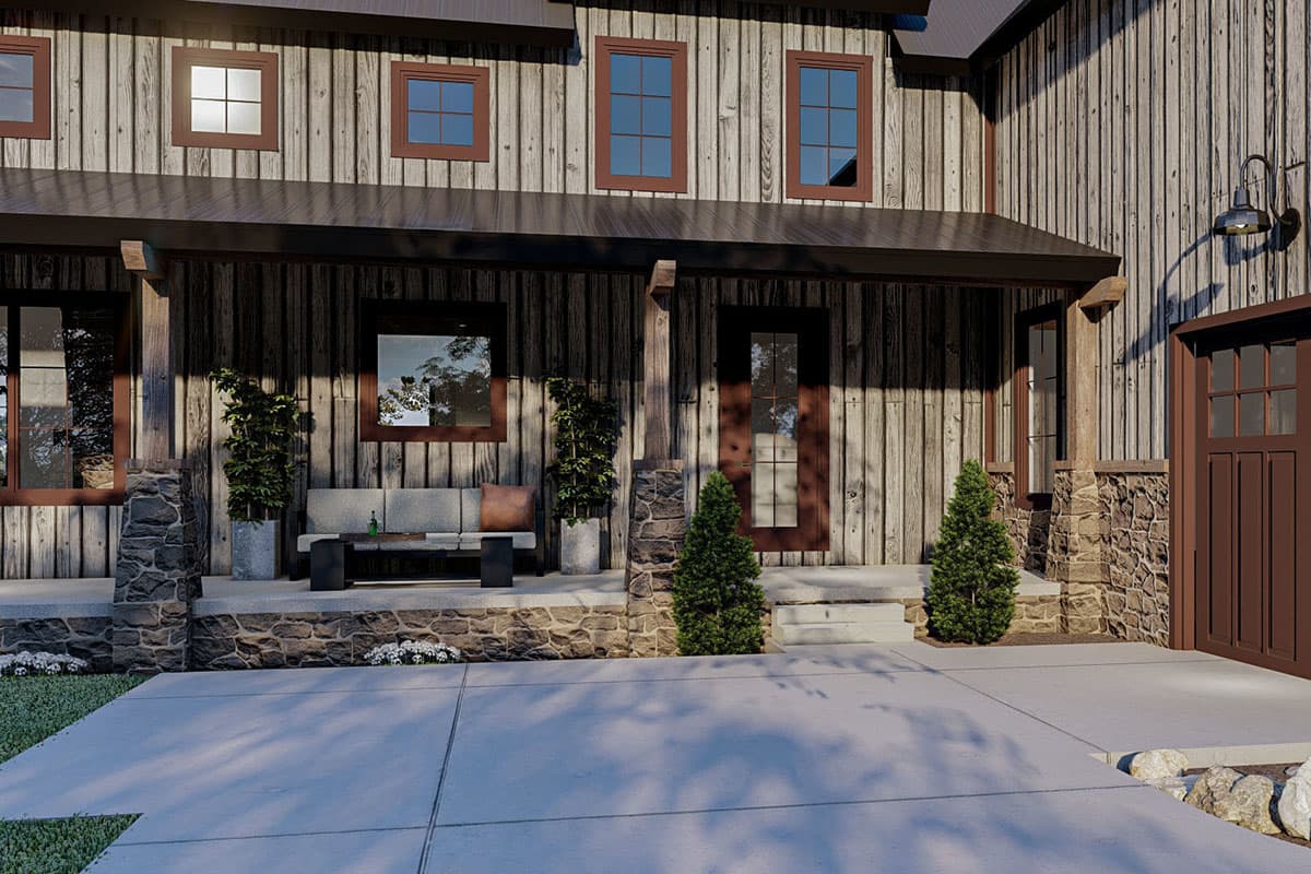 Plan 62873DJ: Modern Mountain House Plan with Great Room Open to Upstairs Loft - Image #8 - Barndominium, Craftsman, Mountain, Vacation
