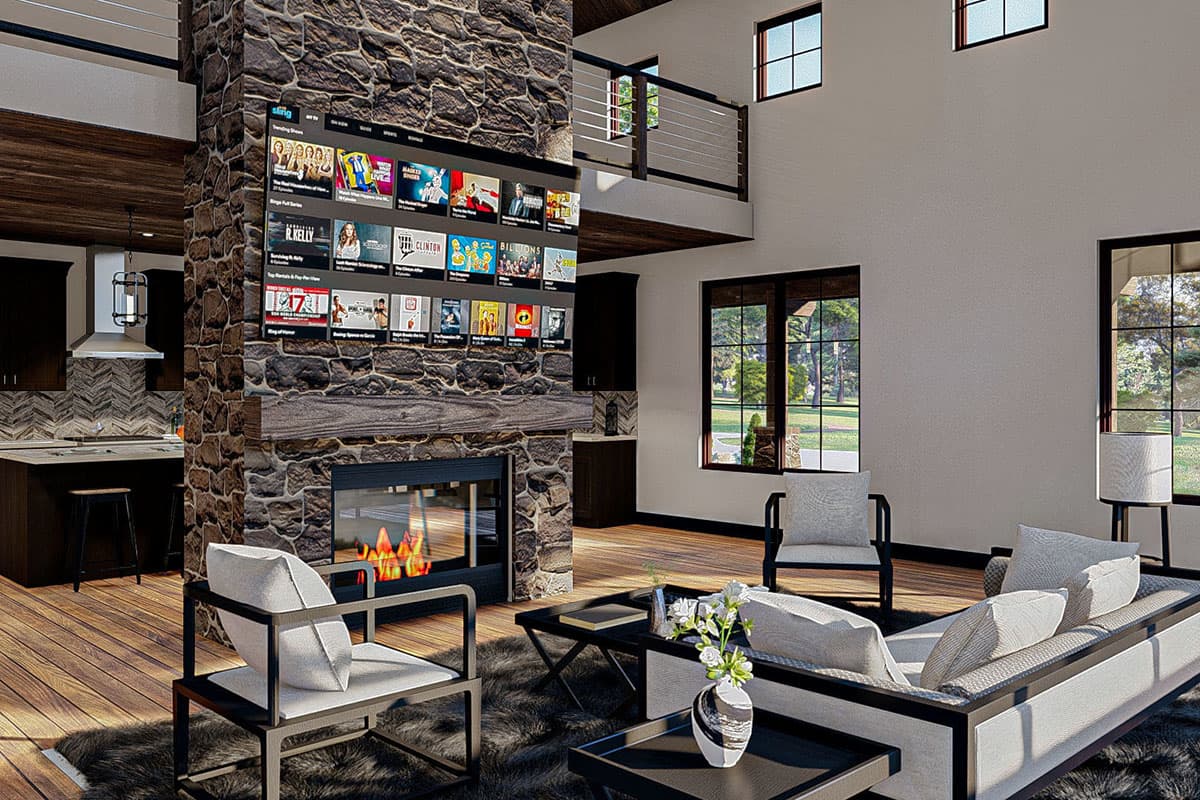 Plan 62873DJ: Modern Mountain House Plan with Great Room Open to Upstairs Loft - Image #12 - Barndominium, Craftsman, Mountain, Vacation