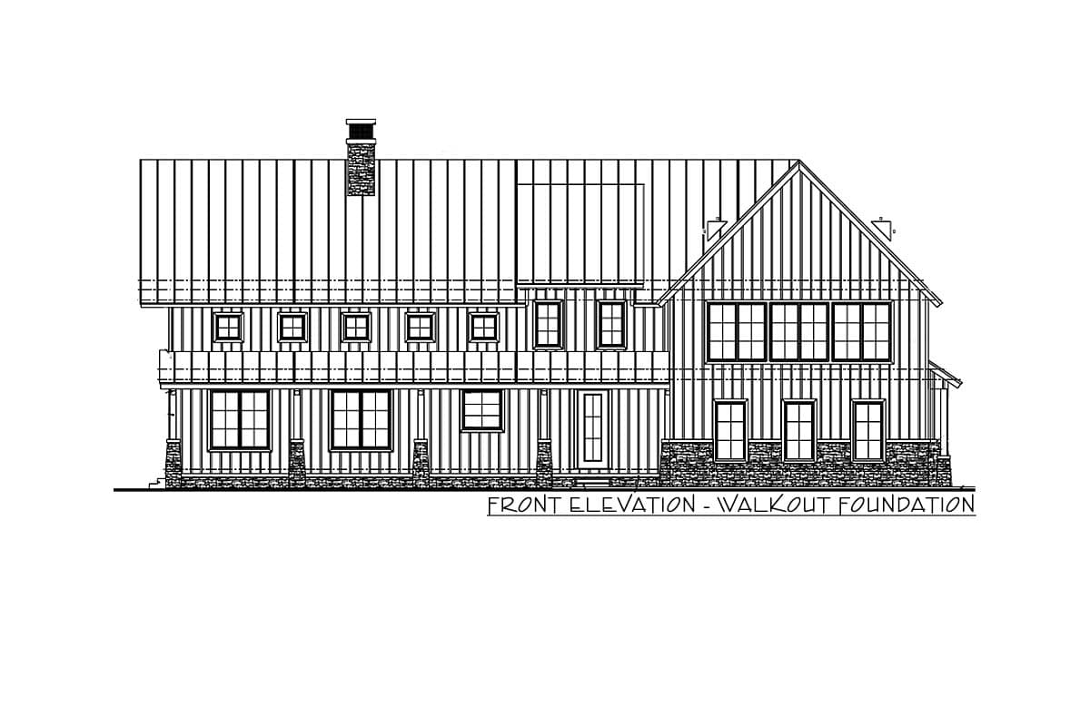 Plan 62873DJ: Modern Mountain House Plan with Great Room Open to Upstairs Loft - Image #13 - Barndominium, Craftsman, Mountain, Vacation