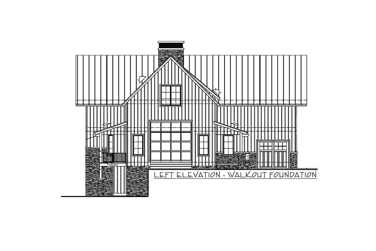 Plan 62873DJ: Modern Mountain House Plan with Great Room Open to Upstairs Loft - Image #14 - Barndominium, Craftsman, Mountain, Vacation