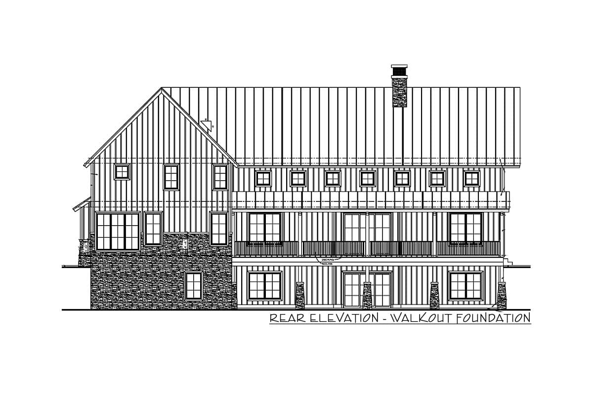 Plan 62873DJ: Modern Mountain House Plan with Great Room Open to Upstairs Loft - Image #15 - Barndominium, Craftsman, Mountain, Vacation
