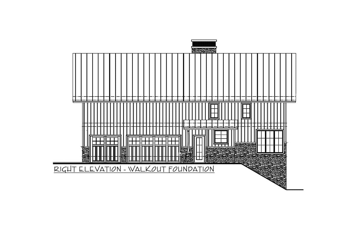 Plan 62873DJ: Modern Mountain House Plan with Great Room Open to Upstairs Loft - Image #16 - Barndominium, Craftsman, Mountain, Vacation