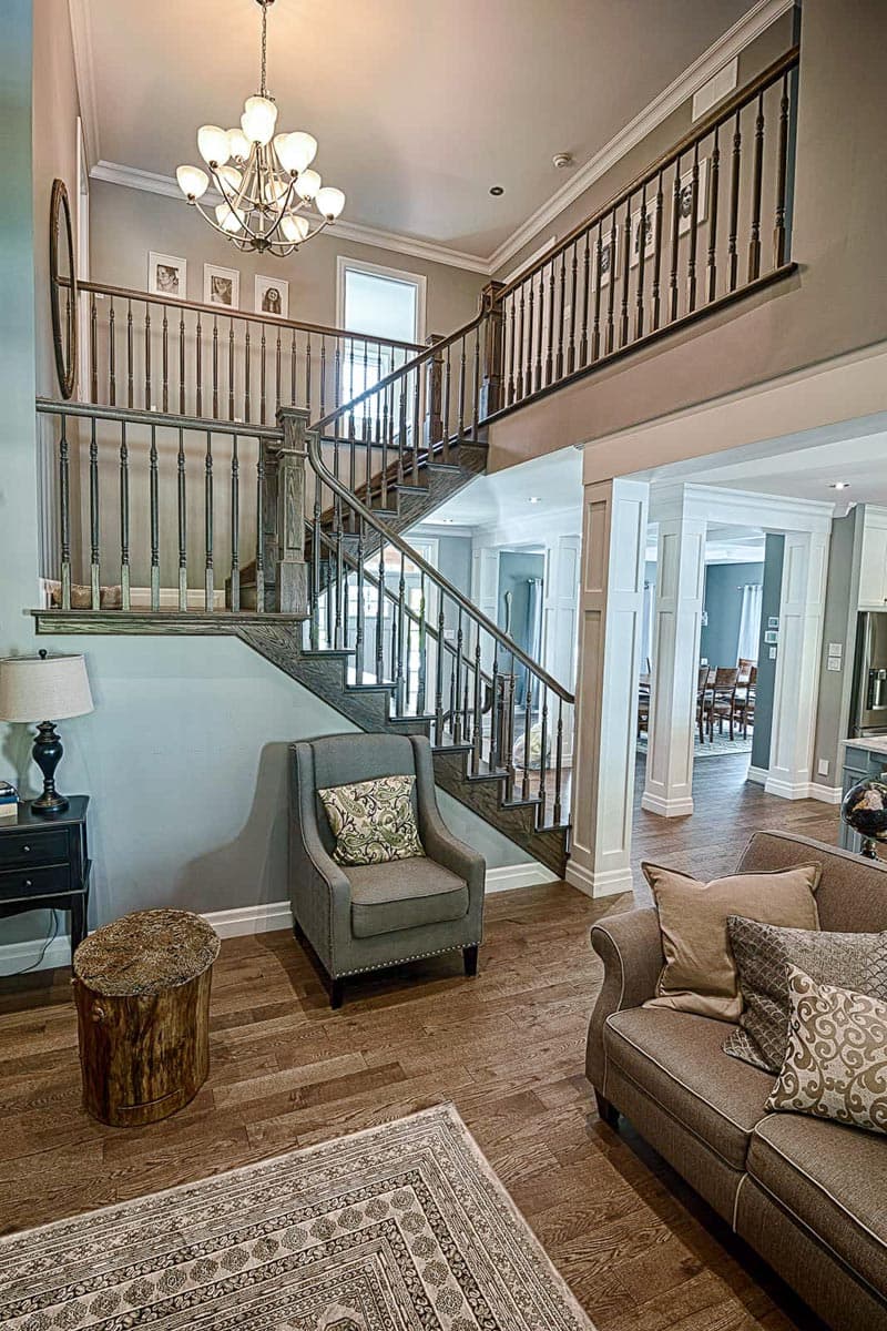 Plan 22575DR: New American House Plan with Sport Court and Angled Garage - Image #6 - Craftsman, New American, Traditional