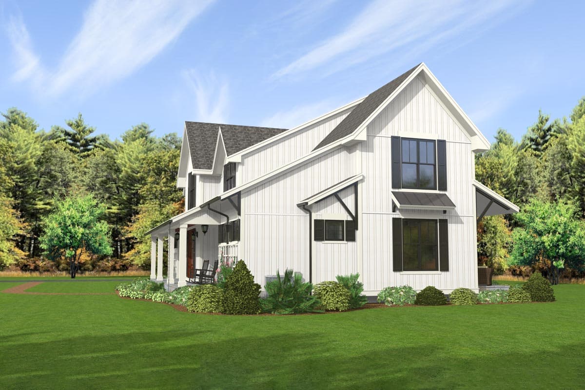 Plan 654007KNA: Exclusive Modern Farmhouse Plan with First-Floor Master - Image #6 - Country, Farmhouse, Modern Farmhouse, New American
