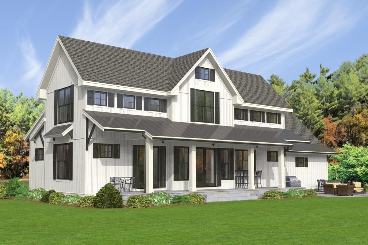 Plan 654007KNA: Exclusive Modern Farmhouse Plan with First-Floor Master - Image #7 - Country, Farmhouse, Modern Farmhouse, New American