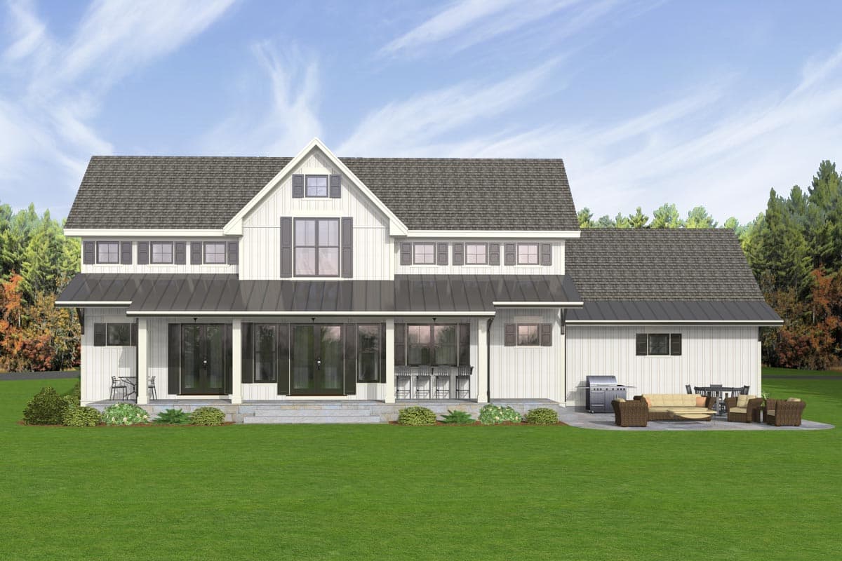Plan 654007KNA: Exclusive Modern Farmhouse Plan with First-Floor Master - Image #8 - Country, Farmhouse, Modern Farmhouse, New American