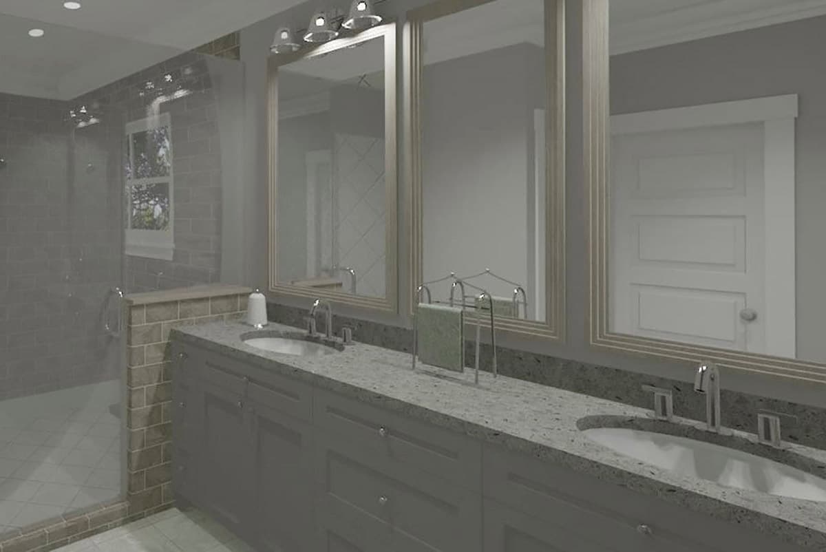 Plan 765023TWN: Country Cottage with L-Shaped Rear Porch - 2500 Sq Ft - Image #6 - Cottage, Country, Traditional