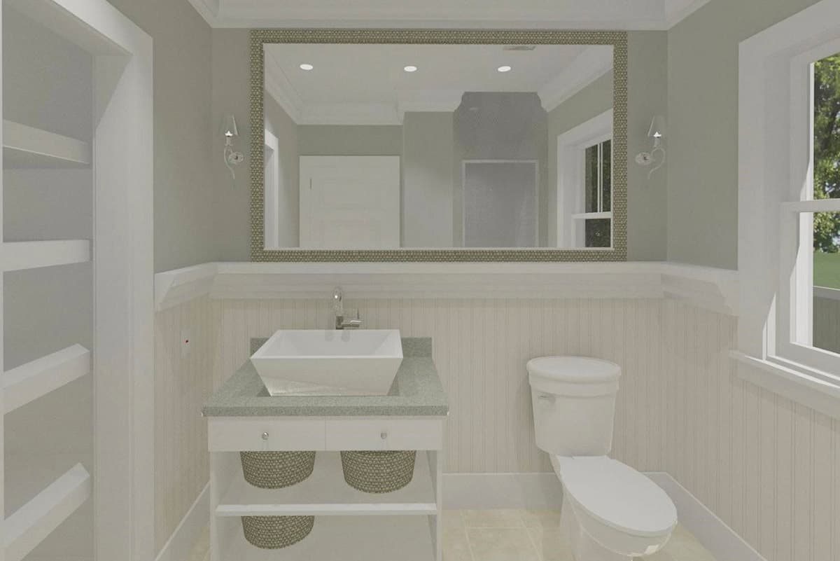 Plan 765023TWN: Country Cottage with L-Shaped Rear Porch - 2500 Sq Ft - Image #7 - Cottage, Country, Traditional