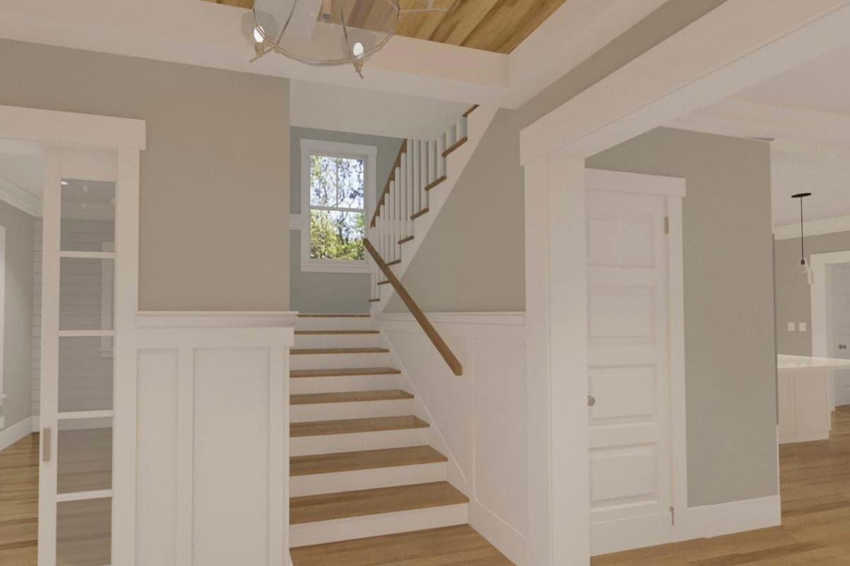 Plan 765023TWN: Country Cottage with L-Shaped Rear Porch - 2500 Sq Ft - Image #8 - Cottage, Country, Traditional