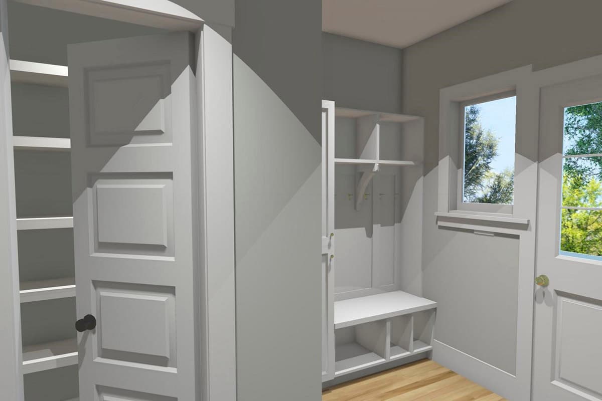 Plan 765023TWN: Country Cottage with L-Shaped Rear Porch - 2500 Sq Ft - Image #9 - Cottage, Country, Traditional