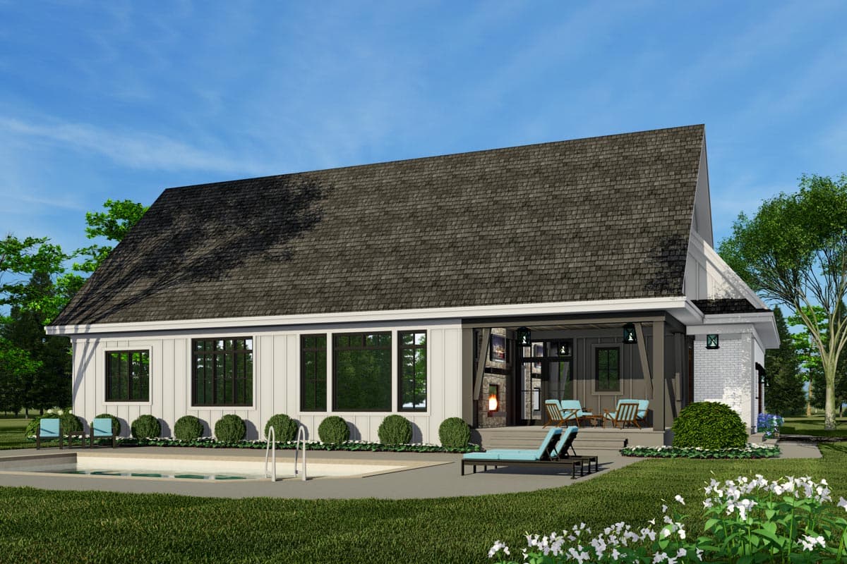 Plan 14686RK: 3-Bed New American Farmhouse Plan with Corner Covered Porch in Back - Image #7 - Country, Farmhouse, Modern Farmhouse, New American, Southern