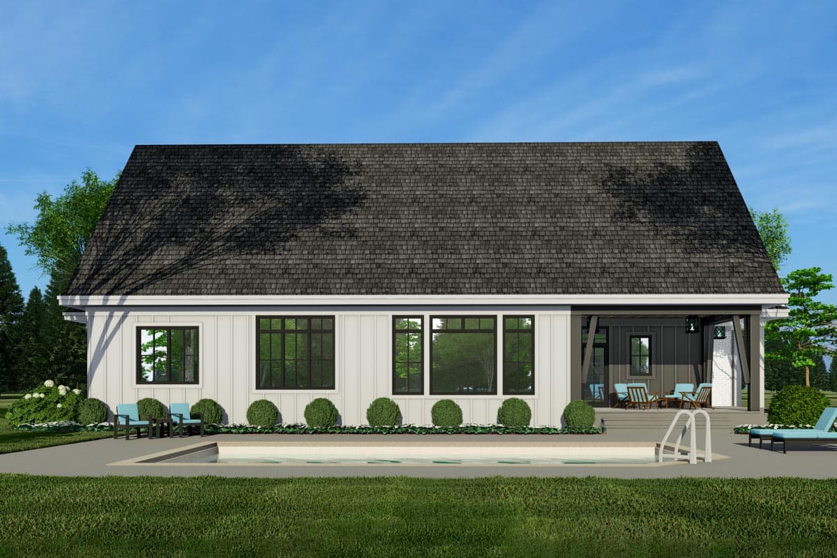 Plan 14686RK: 3-Bed New American Farmhouse Plan with Corner Covered Porch in Back - Image #8 - Country, Farmhouse, Modern Farmhouse, New American, Southern