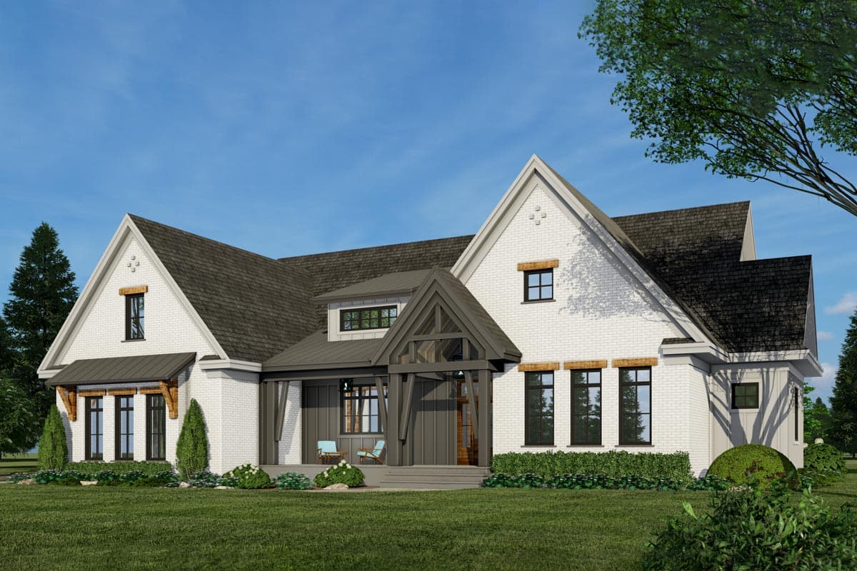 Plan 14686RK: 3-Bed New American Farmhouse Plan with Corner Covered Porch in Back - Image #10 - Country, Farmhouse, Modern Farmhouse, New American, Southern