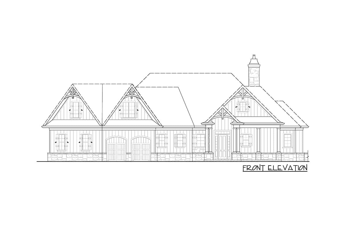 Plan 25700GE: New American Craftsman House Plan with Bonus Room above Garage - Image #19 - Craftsman, New American