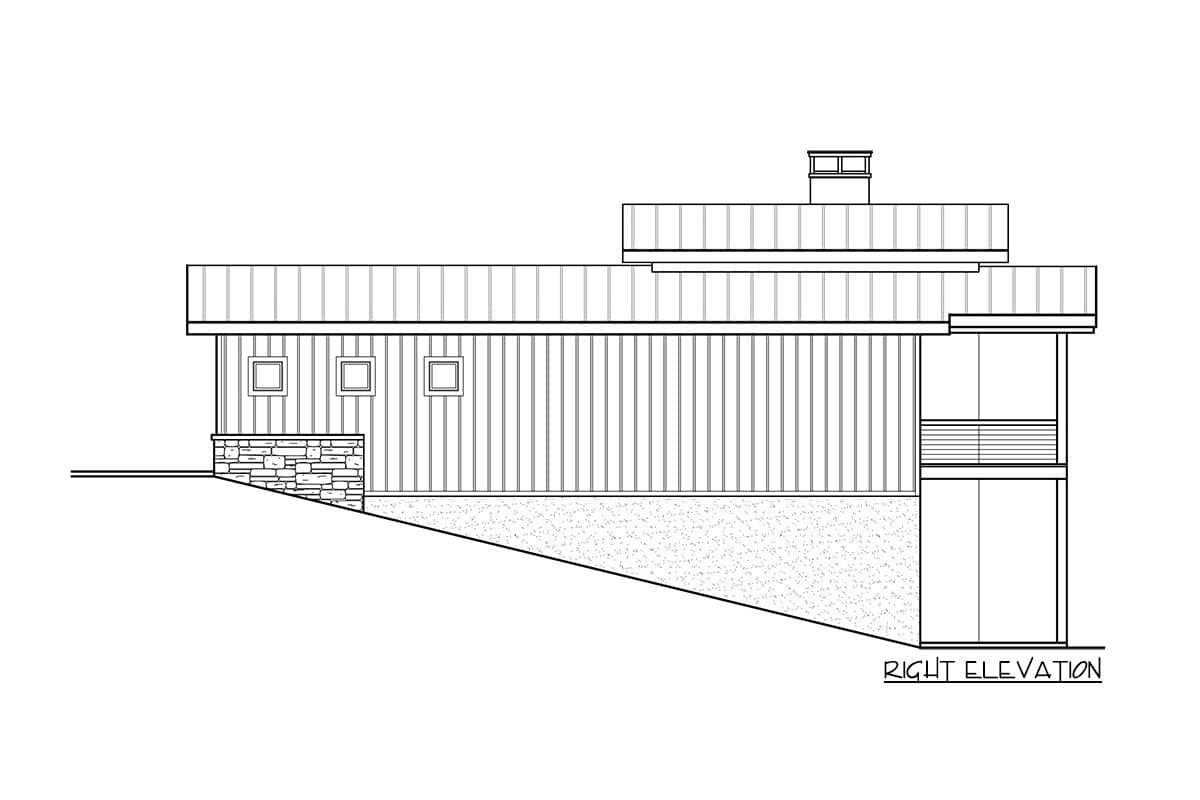 Plan 18883CK: 3-Bed Contemporary House Plan Ideal for Sloped Lot - Image #9 - Contemporary, Modern, Mountain, Northwest, Rustic