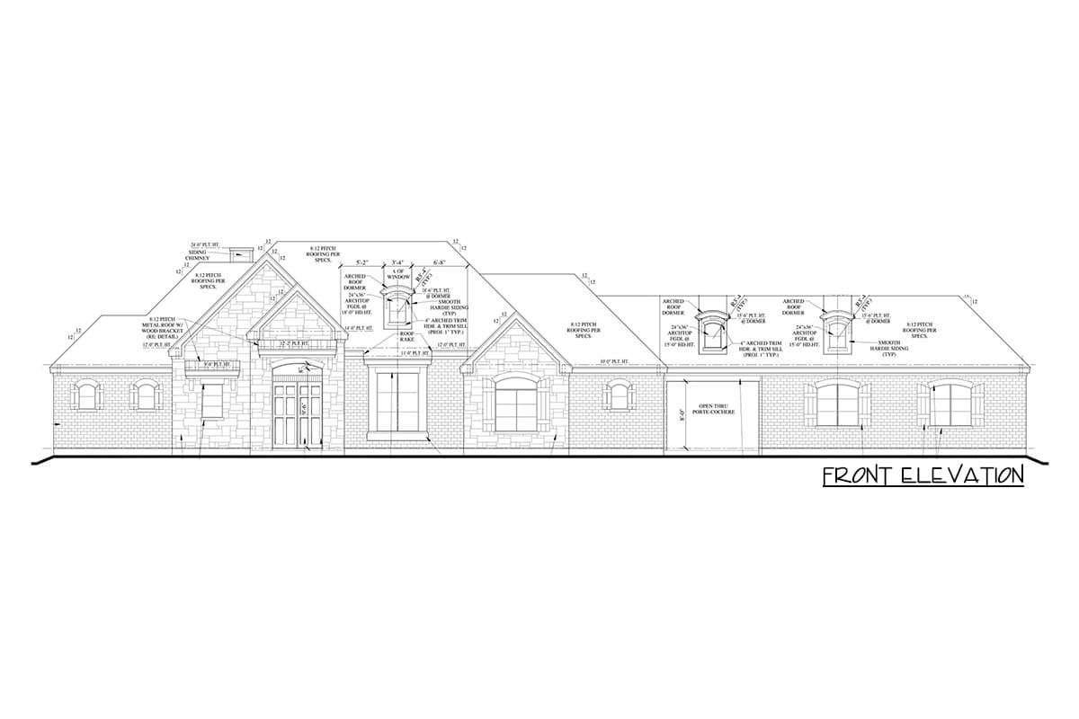 Plan 440011PWL: Exclusive European House Plan with Porte-Cochere - Image #8 - European, Traditional