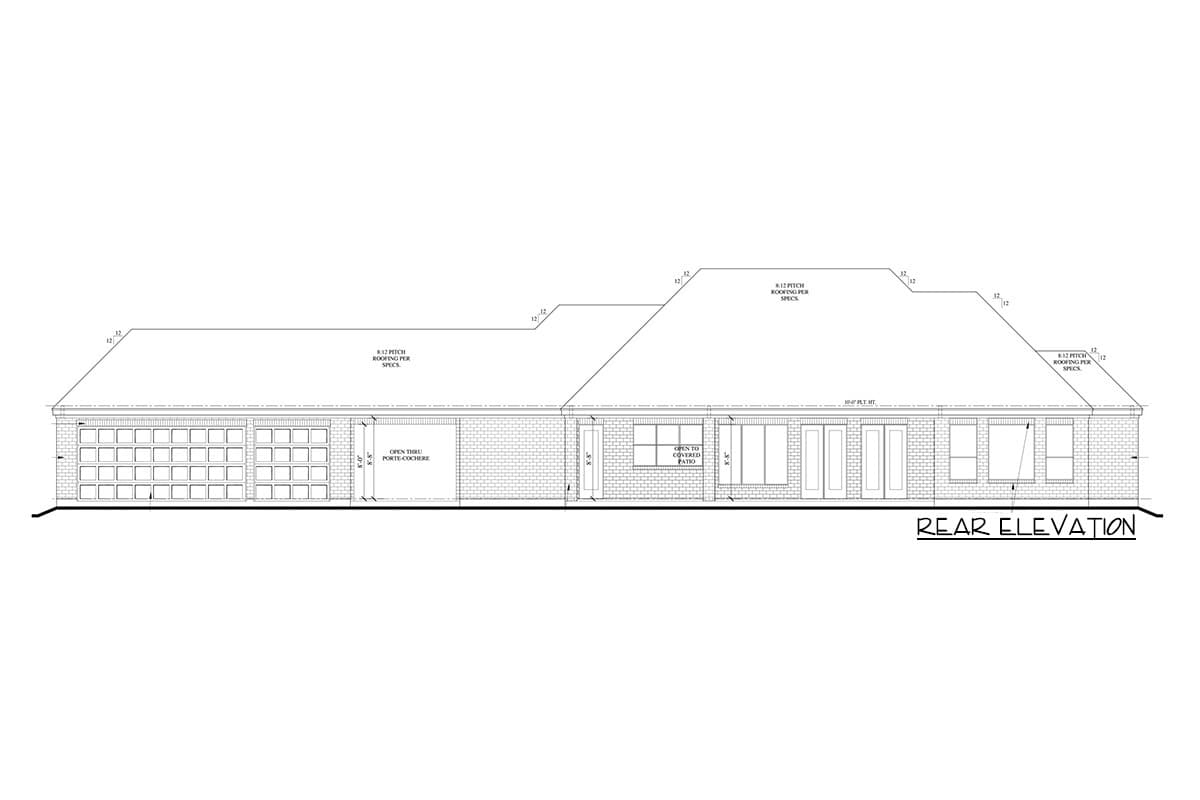 Plan 440011PWL: Exclusive European House Plan with Porte-Cochere - Image #10 - European, Traditional