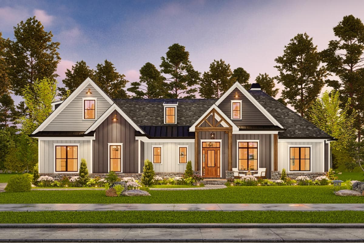 Plan 25702GE: Modern Farmhouse Plan with Optionally Finished 2nd Floor - 2389 Sq Ft - Image #11 - Country, Farmhouse, Modern Farmhouse, New American, Ranch, Southern, Traditional