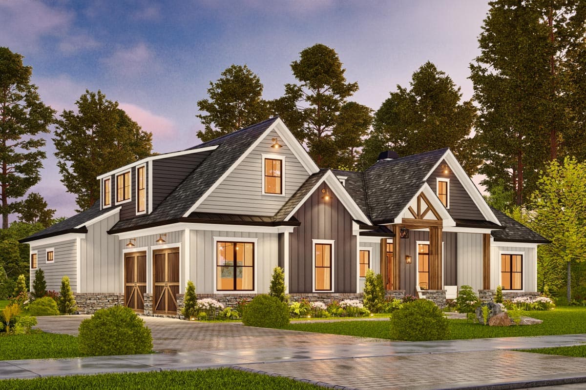 Plan 25702GE: Modern Farmhouse Plan with Optionally Finished 2nd Floor - 2389 Sq Ft - Image #12 - Country, Farmhouse, Modern Farmhouse, New American, Ranch, Southern, Traditional