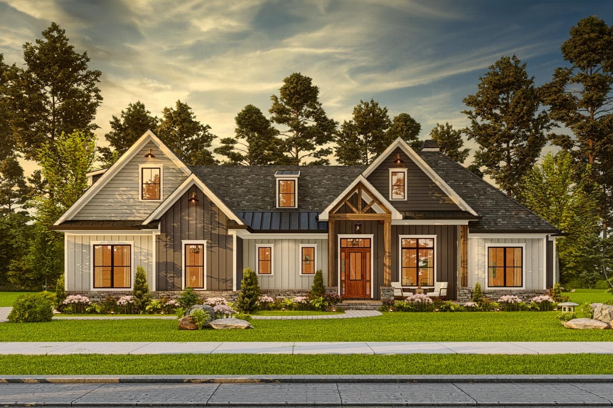 Plan 25702GE: Modern Farmhouse Plan with Optionally Finished 2nd Floor - 2389 Sq Ft - Image #13 - Country, Farmhouse, Modern Farmhouse, New American, Ranch, Southern, Traditional