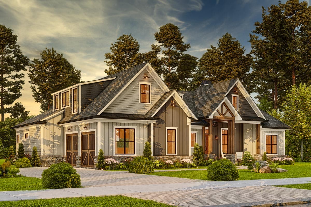 Plan 25702GE: Modern Farmhouse Plan with Optionally Finished 2nd Floor - 2389 Sq Ft - Image #14 - Country, Farmhouse, Modern Farmhouse, New American, Ranch, Southern, Traditional