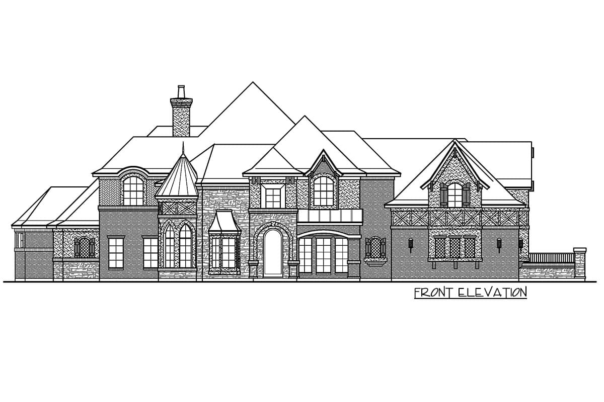 Plan 36614TX: Luxury Chateau-Style House Plan with Main-Floor Master - Image #14 - European, French Country