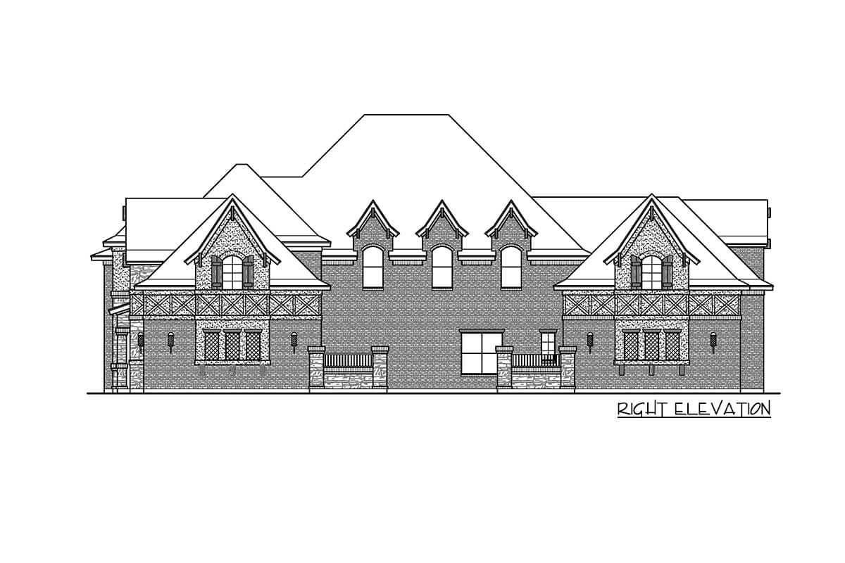 Plan 36614TX: Luxury Chateau-Style House Plan with Main-Floor Master - Image #17 - European, French Country