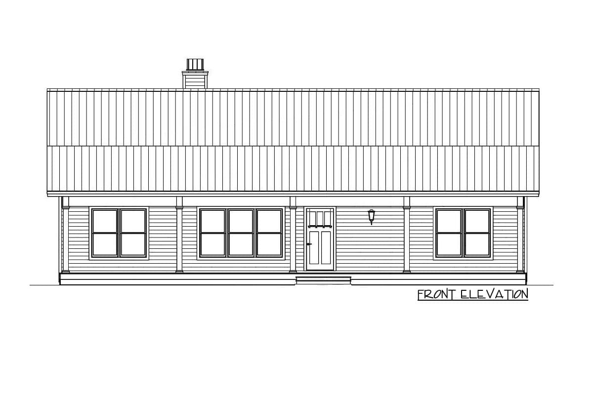 Plan 28939JJ: 3-Bed Budget-Friendly Farmhouse Ranch House Plan - 1662 Sq Ft - Image #9 - Barndominium, Cabin, Cottage, Country, Farmhouse, Hill Country, Ranch, Rustic, Traditional