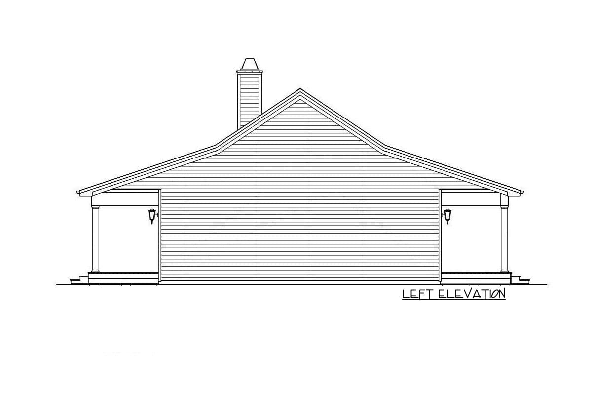 Plan 28939JJ: 3-Bed Budget-Friendly Farmhouse Ranch House Plan - 1662 Sq Ft - Image #10 - Barndominium, Cabin, Cottage, Country, Farmhouse, Hill Country, Ranch, Rustic, Traditional