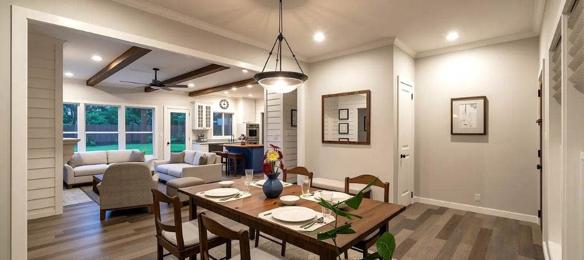 Plan 28939JJ: 3-Bed Budget-Friendly Farmhouse Ranch House Plan - 1662 Sq Ft - Image #6 - Barndominium, Cabin, Cottage, Country, Farmhouse, Hill Country, Ranch, Rustic, Traditional