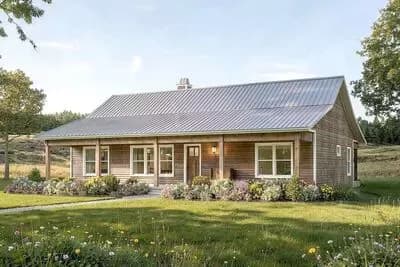 3-Bed Budget-Friendly Farmhouse Ranch House Plan - 1662 Sq Ft