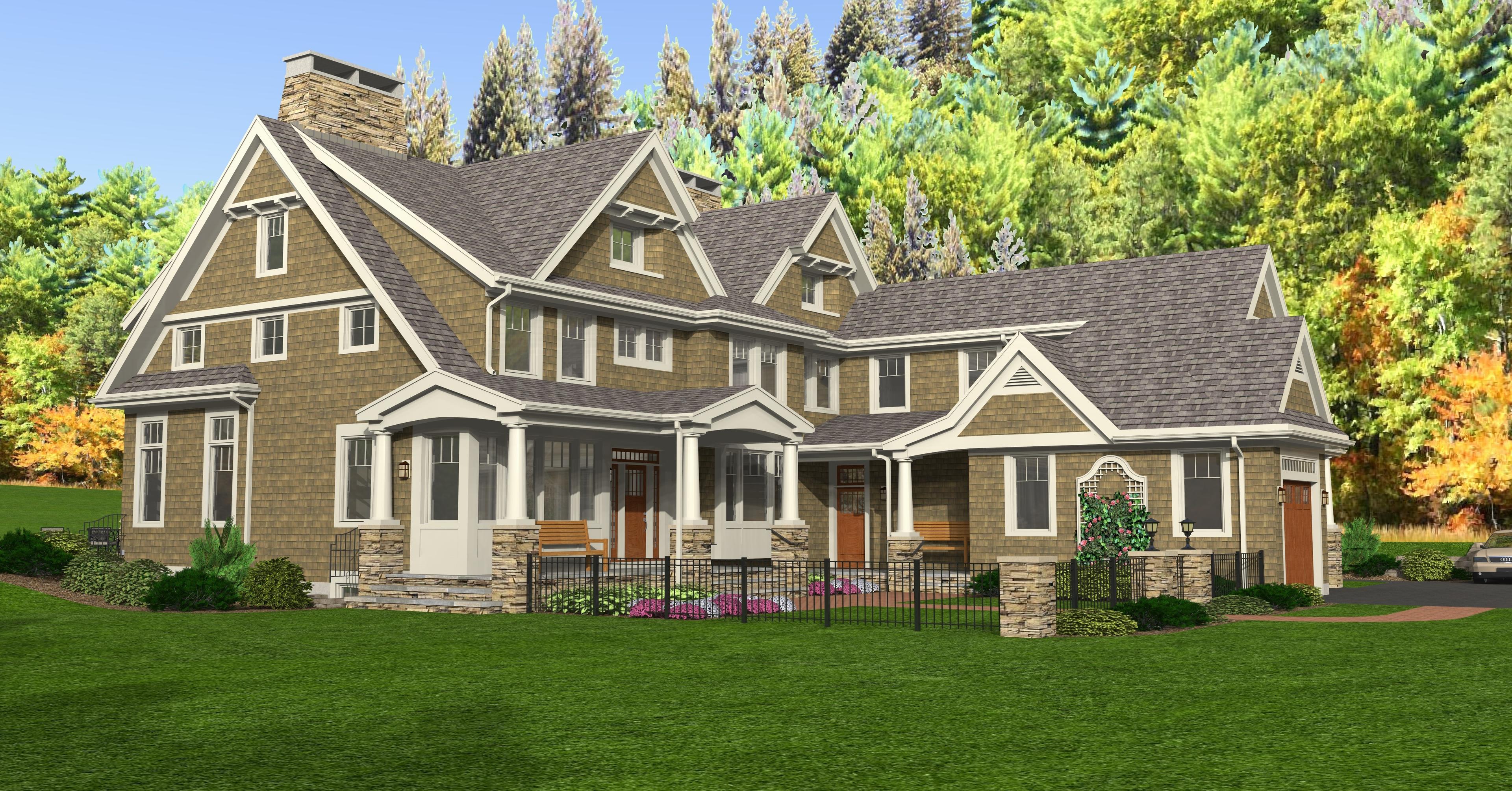 Plan 654009KNA: Exclusive Shingled House Plan with 2-Story Great Room - Image #11 - Country, New American, Shingle, Traditional