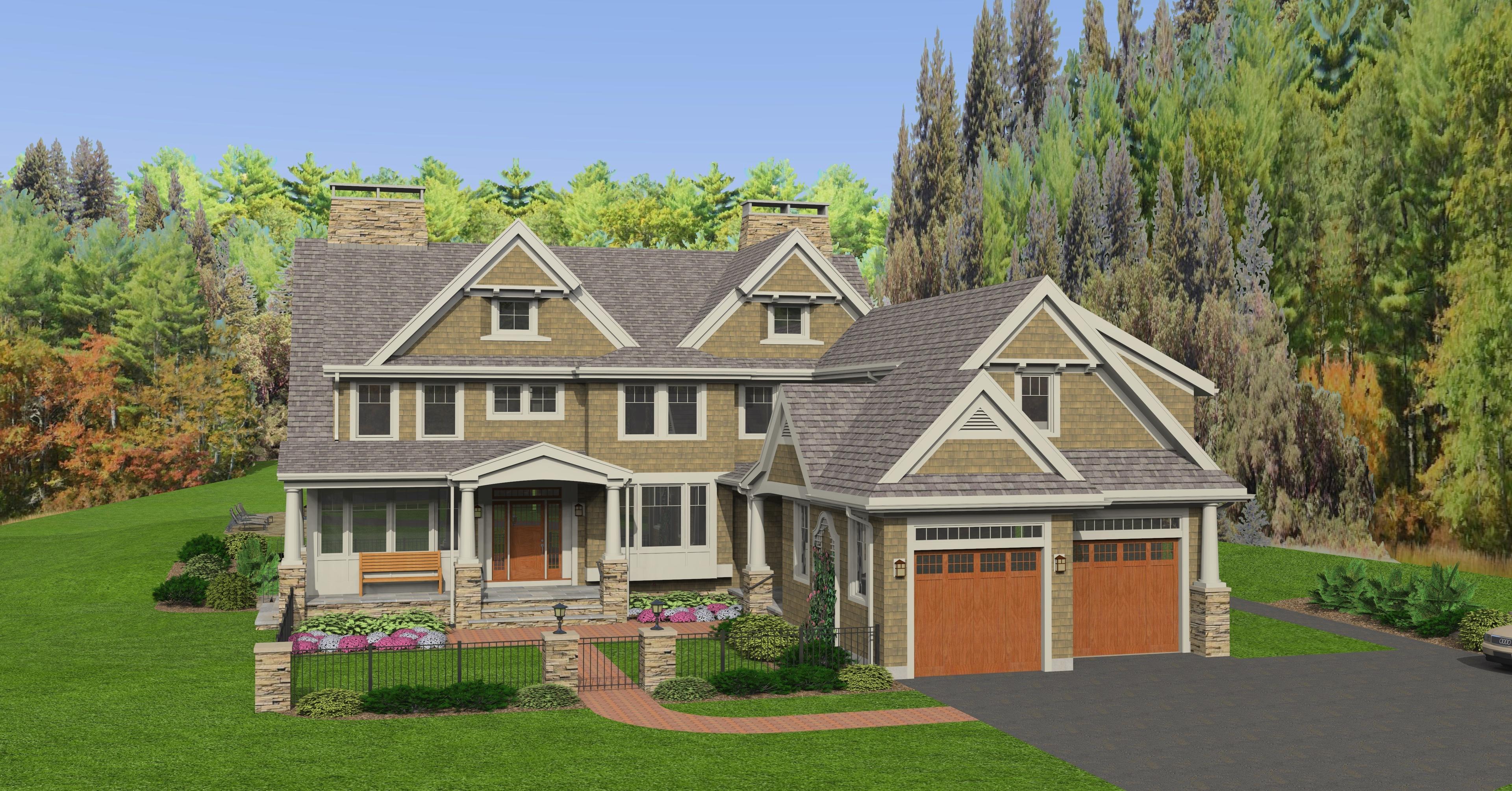 Plan 654009KNA: Exclusive Shingled House Plan with 2-Story Great Room - Image #13 - Country, New American, Shingle, Traditional