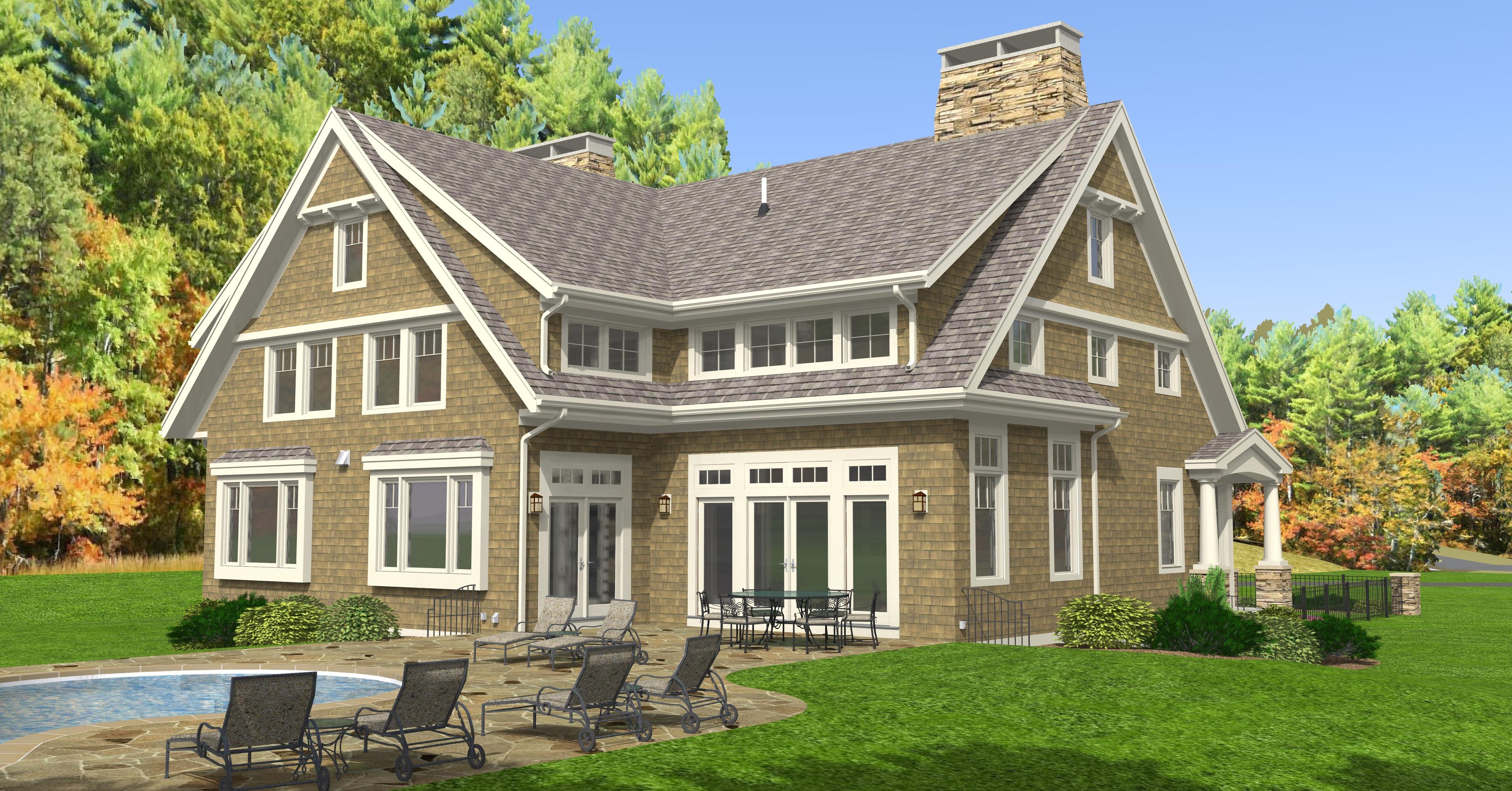 Plan 654009KNA: Exclusive Shingled House Plan with 2-Story Great Room - Image #15 - Country, New American, Shingle, Traditional