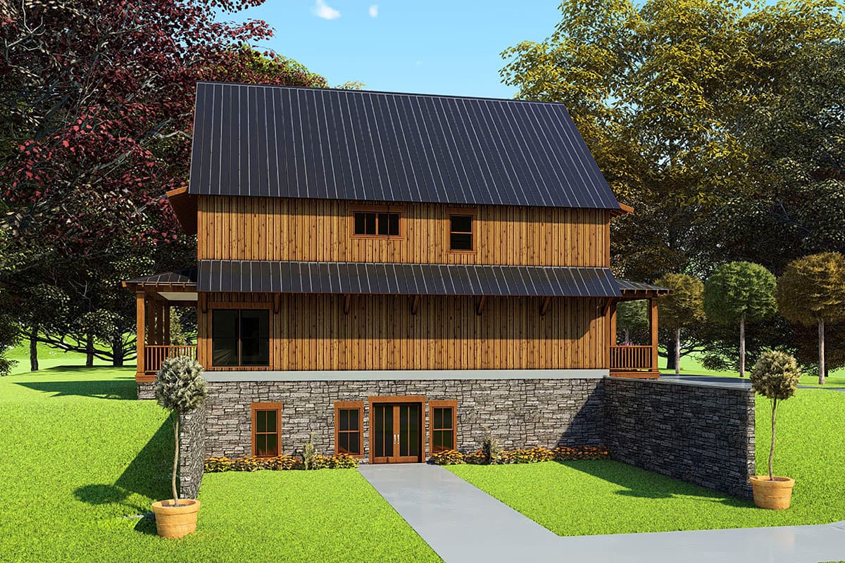 Plan 70667MK: 5-Bed Mountain House Plan with Walk-Out Basement - Image #4 - Cabin, Craftsman, Mountain, Rustic, Traditional