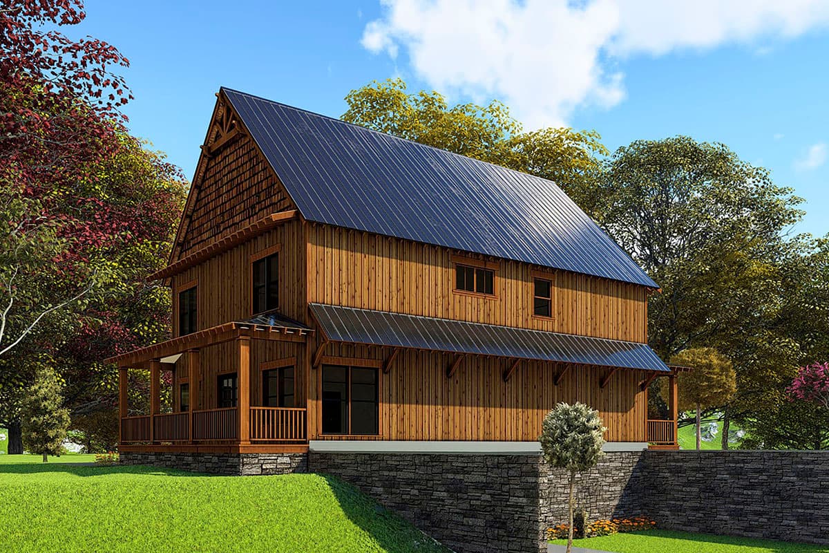 Plan 70667MK: 5-Bed Mountain House Plan with Walk-Out Basement - Image #5 - Cabin, Craftsman, Mountain, Rustic, Traditional