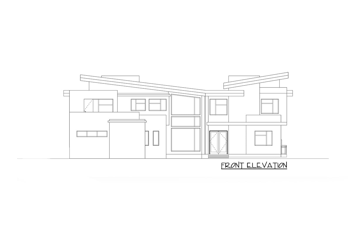 Plan 666091RAF: Two-Story Contemporary House Plan with Indoor-Outdoor Living Space - Image #5 - Contemporary, Modern, Northwest, Prairie