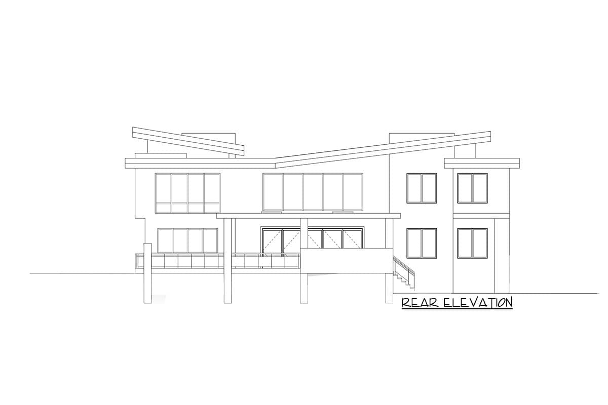 Plan 666091RAF: Two-Story Contemporary House Plan with Indoor-Outdoor Living Space - Image #7 - Contemporary, Modern, Northwest, Prairie