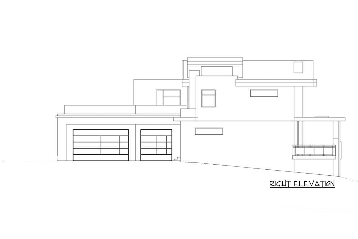 Plan 666091RAF: Two-Story Contemporary House Plan with Indoor-Outdoor Living Space - Image #8 - Contemporary, Modern, Northwest, Prairie