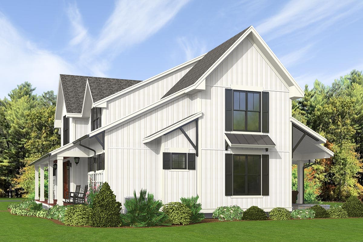 Plan 654010KNA: Exclusive Modern Farmhouse Plan with First-Floor Master - Image #8 - Country, Farmhouse, Modern Farmhouse, New American
