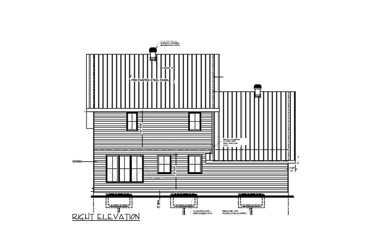 Plan 22576DR: 1512 Square Foot Modern Cottage with Side Covered Entry - Image #7 - Contemporary, Modern, Mountain, Rustic