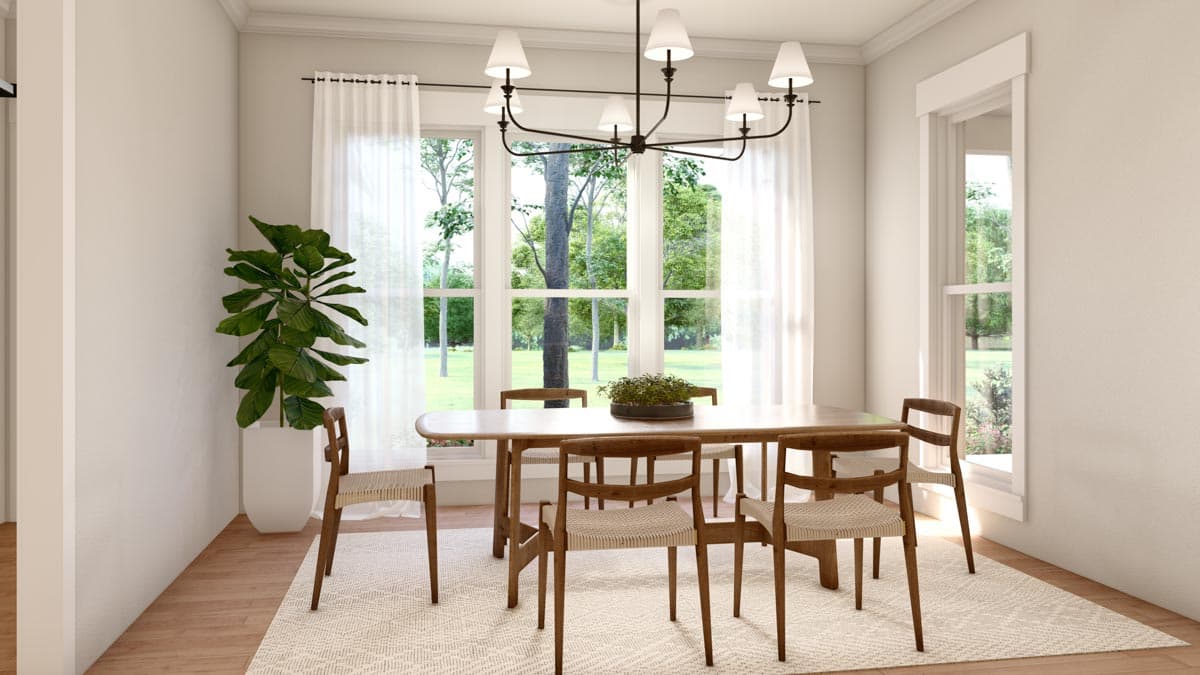 Plan 51838HZ: Split Bedroom Hill Country House Plan with Large Walk-in Pantry - 2454 Sq Ft - Image #7 - Hill Country, New American, Ranch, Rustic