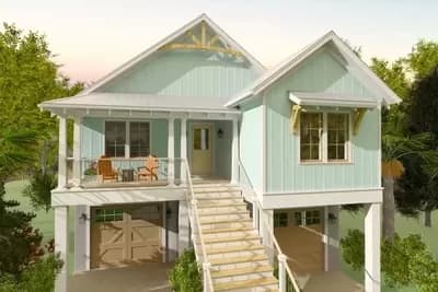 Flexible Low-Country House Plan with Screened Porch - 1600 Sq Ft