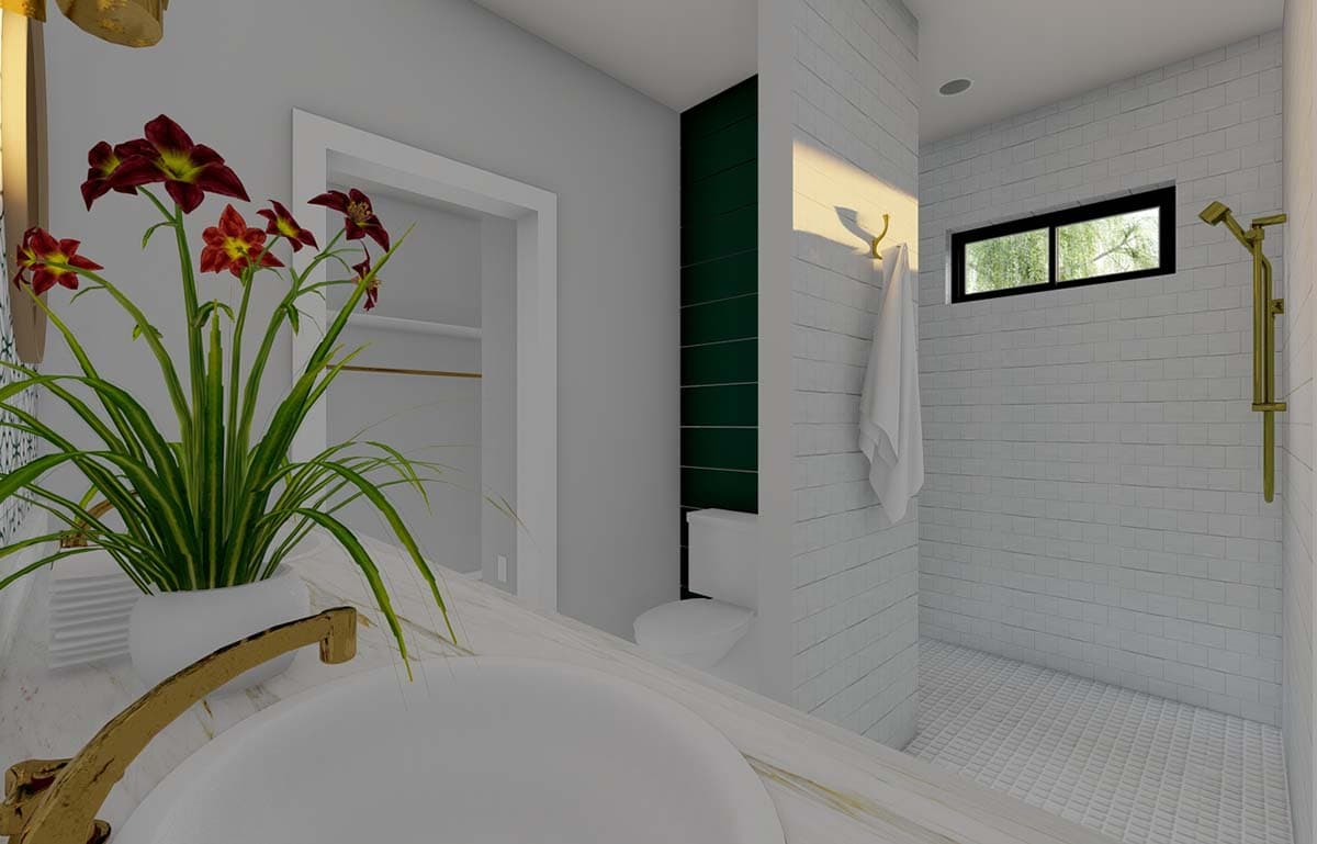 Plan 67760MG: 1-Bed Cottage with Pocket Doors Throughout - Image #16 - Cottage, Country, Vacation