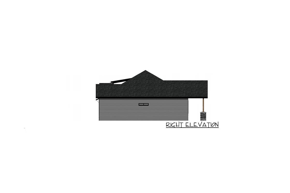 Plan 420005WNT: Contemporary Ranch House Plan with Exterior Stone Accents - Image #5 - New American, Northwest, Ranch